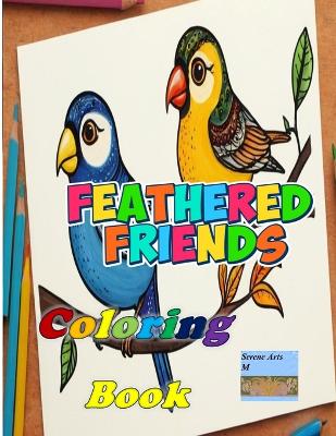 Book cover for Feathered Friends Coloring Book