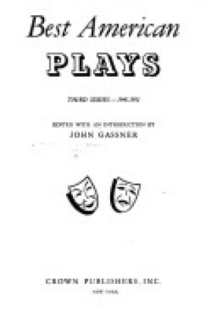 Cover of Best American Plays