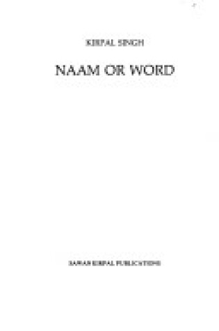 Cover of Naam or Word