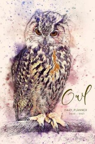 Cover of 2020 2021 15 Months Nocturnal Owl Daily Planner