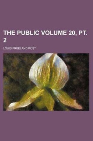 Cover of The Public Volume 20, PT. 2