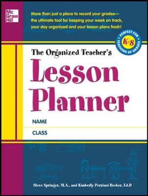 Book cover for The Organized Teacher's Lesson Planner