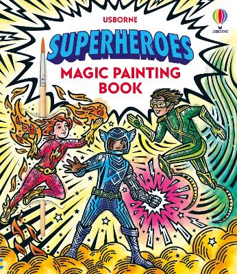 Cover of Superheroes Magic Painting Book