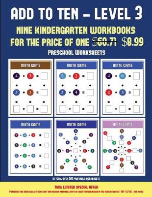 Cover of Preschool Worksheets (Add to Ten - Level 3)