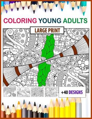 Book cover for coloring young adults