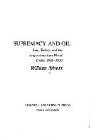 Cover of Supremacy and Oil