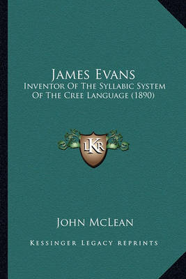 Book cover for James Evans James Evans