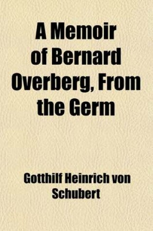 Cover of A Memoir of Bernard Overberg, from the Germ