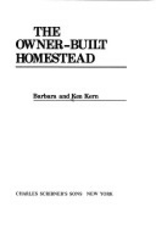 Cover of Owner Built Homestead