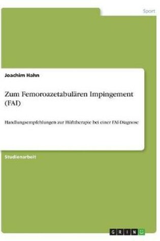 Cover of Sportmedizinische Grundlagen und Management des FAI-Syndroms