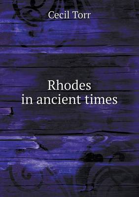 Cover of Rhodes in ancient times