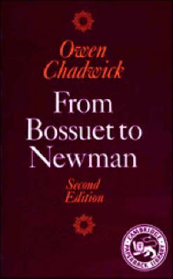 Book cover for From Bossuet to Newman