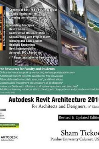 Cover of Autodesk Revit Architecture 2016 for Architects and Designers, 12th Edition