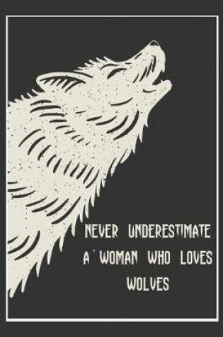 Cover of Never Underestimate A Woman Who Loves Wolves