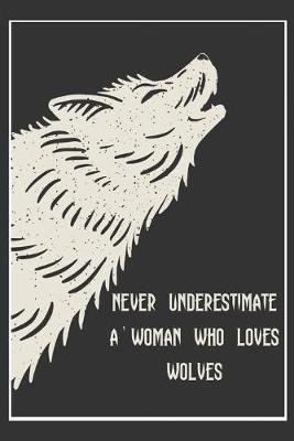 Book cover for Never Underestimate A Woman Who Loves Wolves