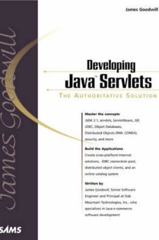 Cover of Developing Java Servlets