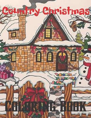 Book cover for Country Christmas Coloring Book