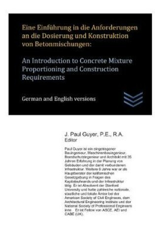 Cover of Eine Einfuhrung in die Anforderungen an die Dosierung und Konstruktion von Betonmischungen