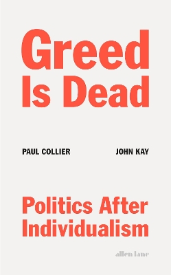 Book cover for Greed Is Dead