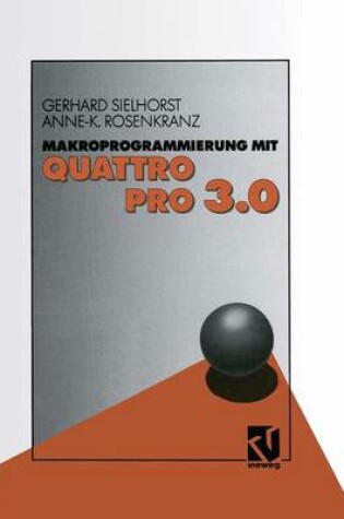 Cover of Makroprogrammierung mit QUATTRO PRO 3.0