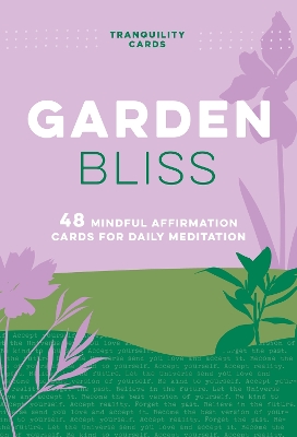 Book cover for Tranquility Cards: Garden Bliss