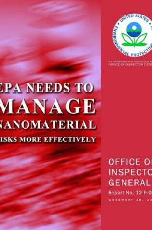 Cover of EPA Needs to Manage Nanomaterial Risks More Effectively