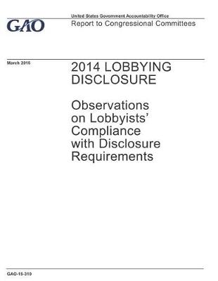 Book cover for 2014 Lobbying Disclosure