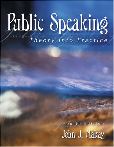 Book cover for PUBLIC SPEAKING: THEORY INTO PRACTICE