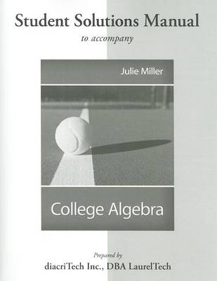Book cover for Students Solutions Manual to Accompany College Algebra