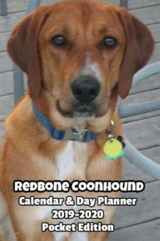 Cover of Redbone Coonhound Calendar & Day Planner 2019-2020 Pocket Edition