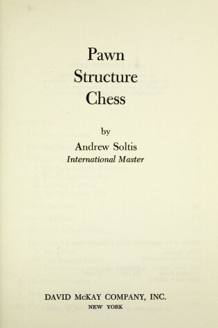 Cover of Pawn Structure Chess