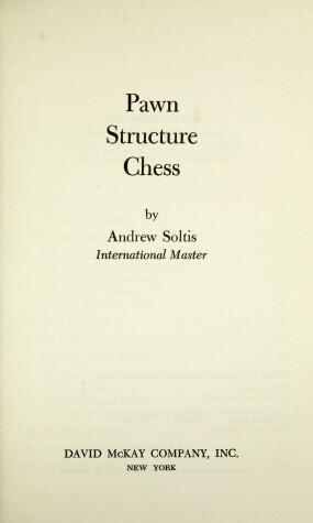 Book cover for Pawn Structure Chess