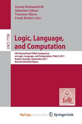 Book cover for Logic, Language, and Computation