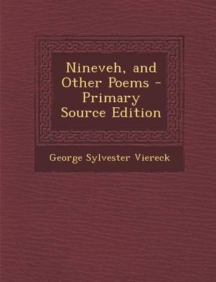 Book cover for Nineveh, and Other Poems