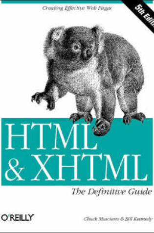 Cover of HTML and XHTML