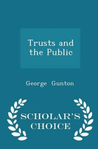Cover of Trusts and the Public - Scholar's Choice Edition