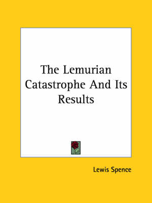 Book cover for The Lemurian Catastrophe and Its Results