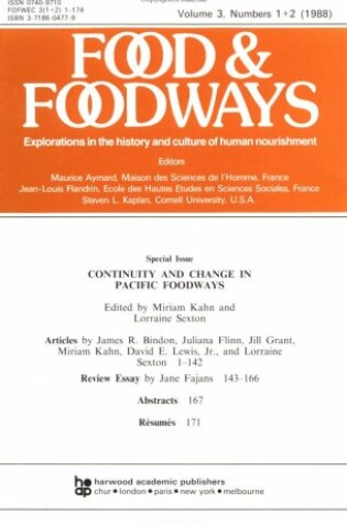 Cover of Continuity and Change in Pacif
