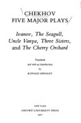 Cover of Five Major Plays Ed. Hingley