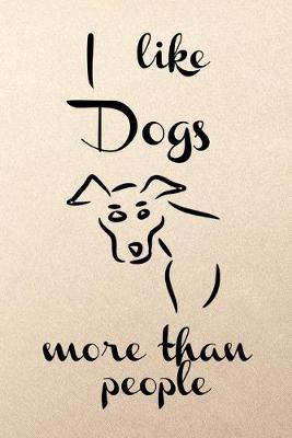 Book cover for I like dogs more than people