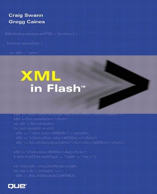 Book cover for XML in Flash