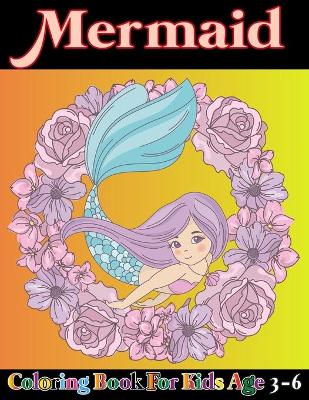 Book cover for Mermaid coloring book for kids age 3-6