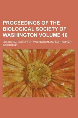Cover of Proceedings of the Biological Society of Washington (Volume 2)