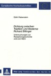 Book cover for Dichtung Zwischen Tradition Und Moderne: Richard Billinger