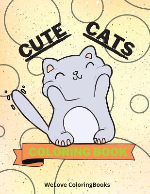 Book cover for Cute Cats Coloring Book