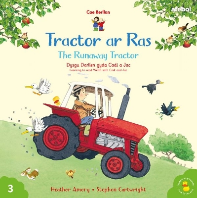 Book cover for Cyfres Cae Berllan: Tractor ar Ras / The Runaway Tractor