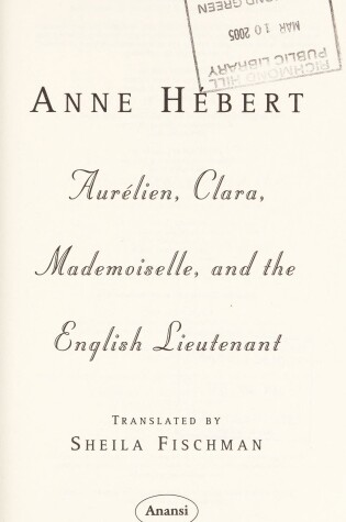 Cover of Aurelien, Clara, Mademoiselle and the English Lieutenant