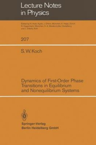 Cover of Dynamics of First-Order Phase Transitions in Equilibrium and Nonequilibrium Systems