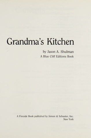 Cover of Grandma's Kitchen
