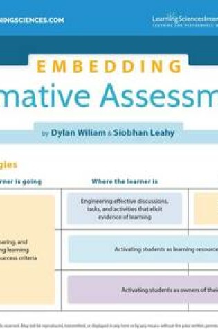 Cover of Embedding Formative Assessment Quick Reference Guide